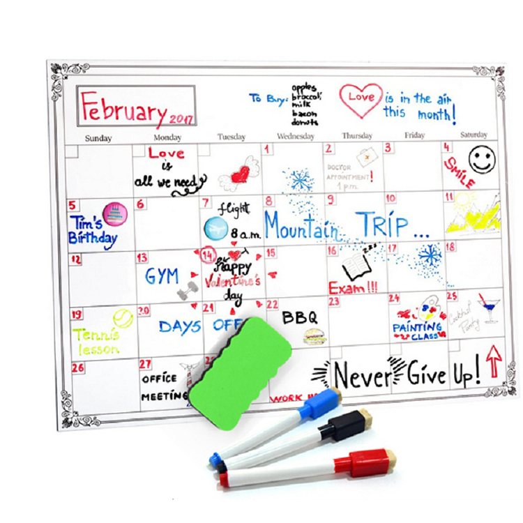 2021 Agile Music Memo Notice Dry Erase White Drawing Magnetic Boards