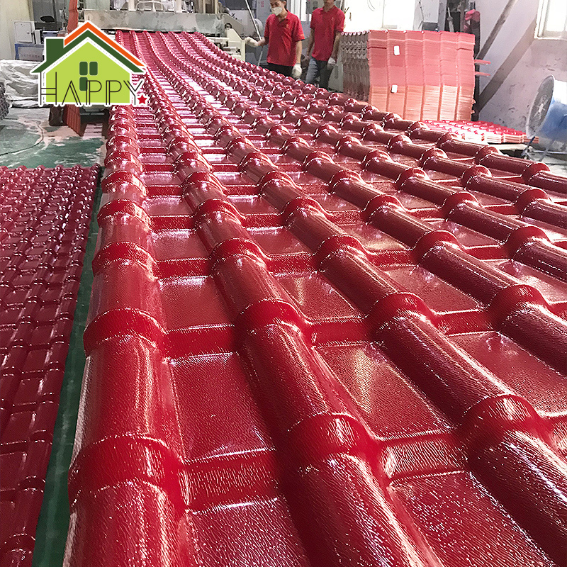 Экологичная гофрированная пластиковая синтетическая черепица asa de pvc hoja de techo, простая установка
