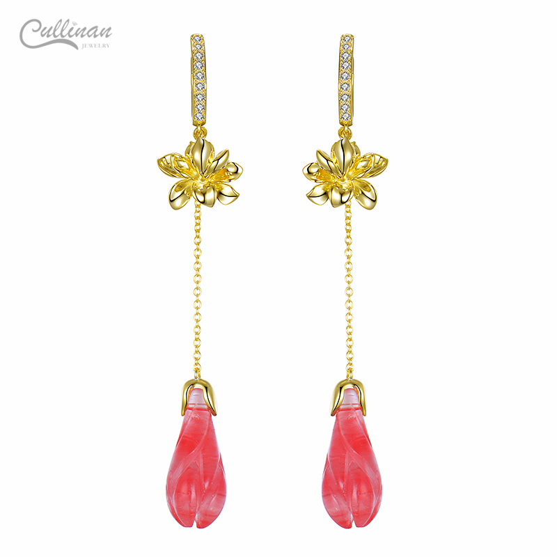 Wholesales 2021 Fashion Style 925 Sterling Silver Jewelry Ins 14k Gold Plated For Women's Gift Flower Design Stud Earrings