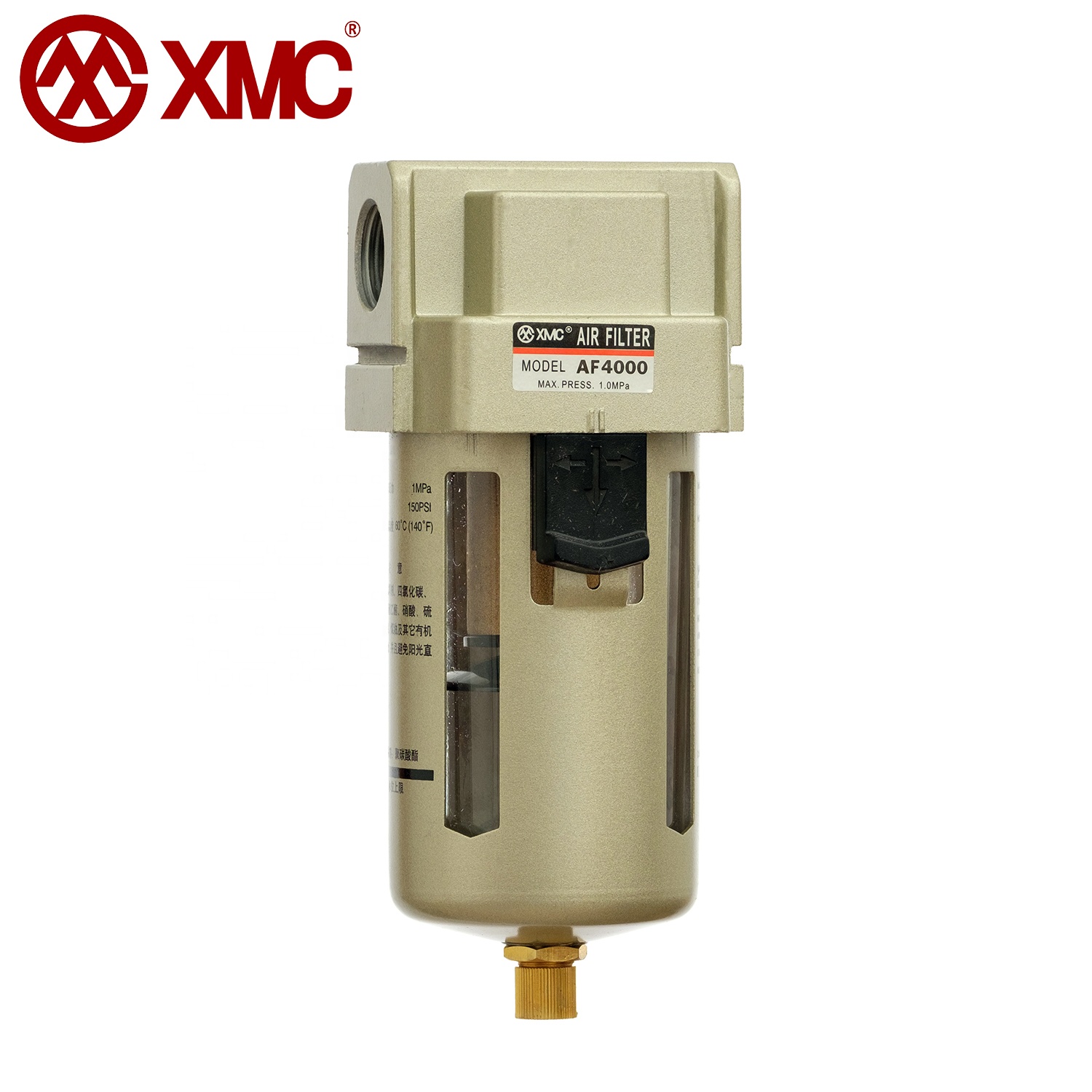 Фильтр XMC AF4000-04 G1/2 ''для пневматических запчастей, для компрессора, краскопульта, типа миски, точный фильтр для сжатого воздуха