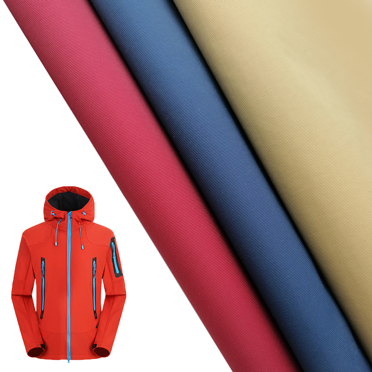 Wholesale 100 nylon 2 layers of pu coating waterproof and tear resistant fabric for jacket