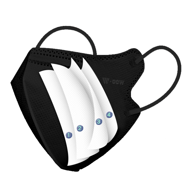 Одноразовые маски K n95mask GB2626 KN95, ушные петли для носа и рта, маска для лица, новинка, Мраморная, черная, 5-слойные маски для лица KN95 для детей