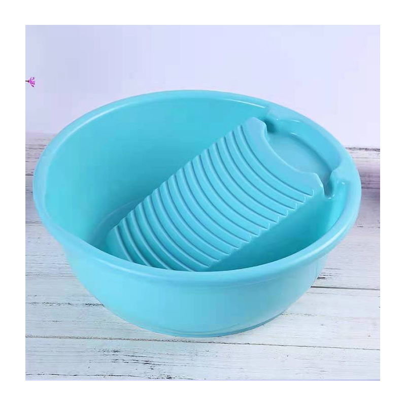 Plastic durable baby clothes with washboard, laundry tub, laundry basket