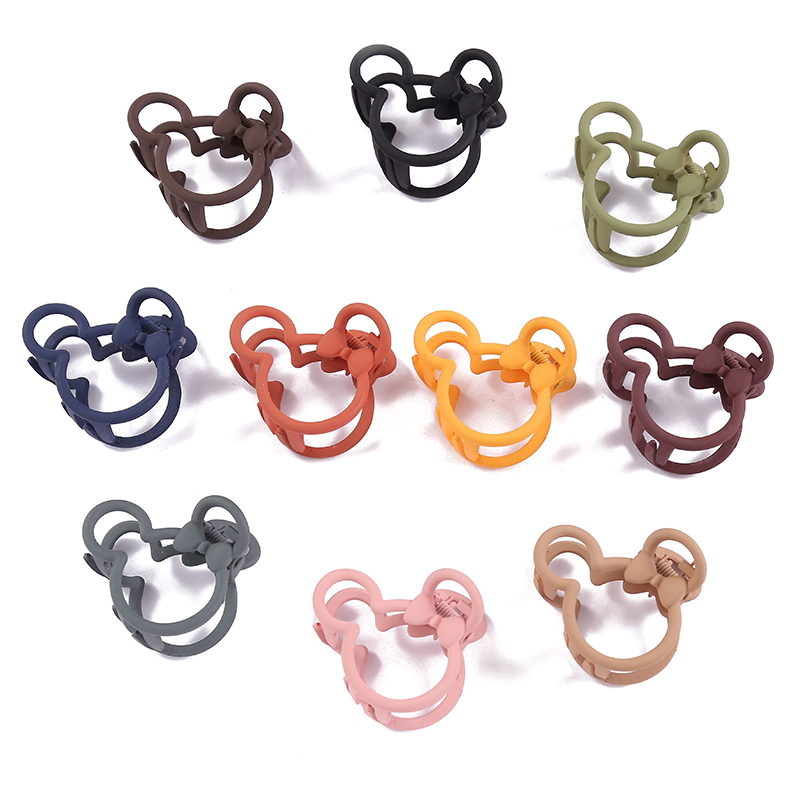 INS Cute Mickey Shape Claw Clip Little Girl Hairpin Plastic Hairpin Korean Hairpin Hair Accessories
