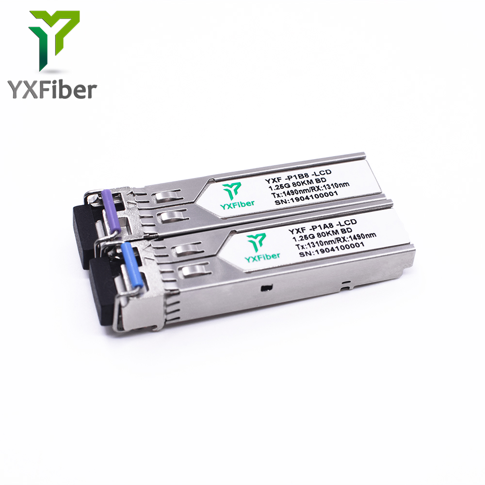 1000BASE-BX 1,25 г sm BiDi SFP 1550nm-TX/1490nm-RX 80 км трансивер sfp модуль цена