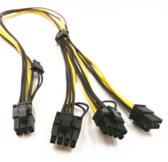 Китай производитель 6 штырьковый разъем двойной 6 + 2 штырьковый разъем PCIE кабель питания