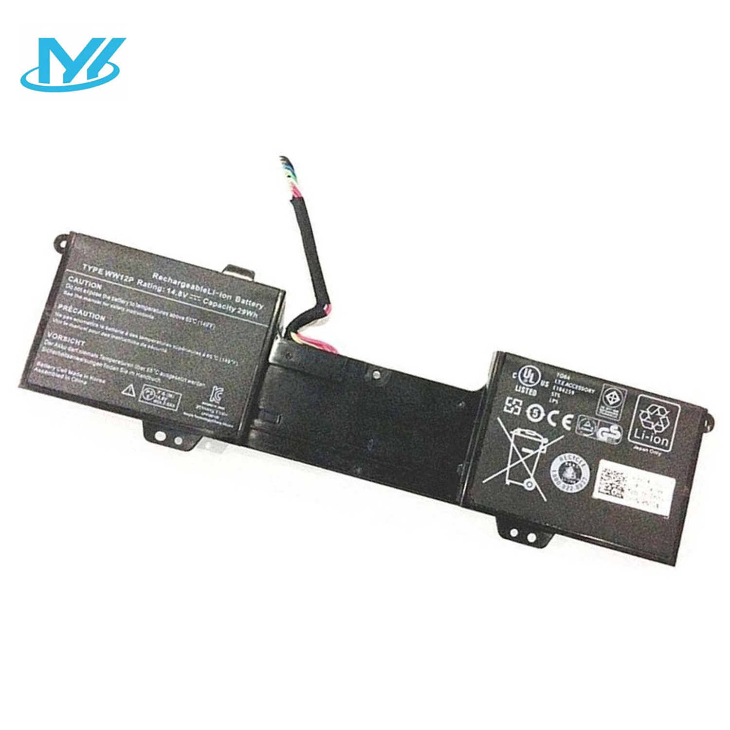 Сменный аккумулятор для ноутбука WW12P 9YXN1 TR2F1 14,8 V 29WH, литий-ионные батареи для Inspiron DUO 1090 DUO