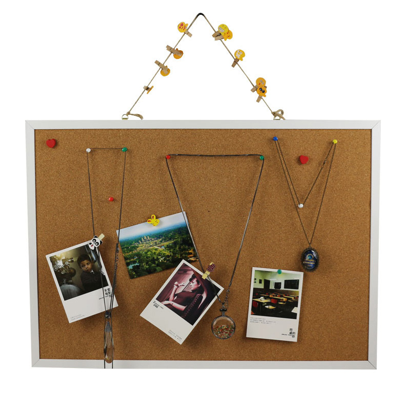 Factory Wholesale Wall Mounted Office Felt Cork Board Soft Bulletin Board With Multi-color Border