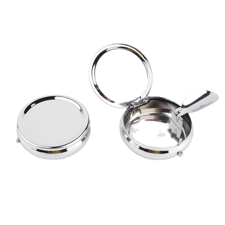 Yufan JL-201S, мини-круглая пепельница, карманная металлическая пепельница из нержавеющей стали с индивидуальным логотипом
