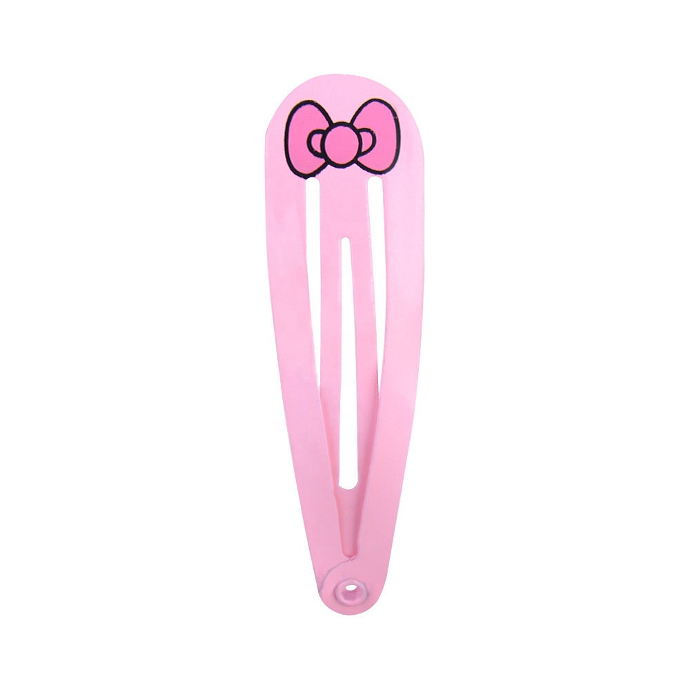 E-Magic hot selling polka dot chiffon hair bow Princess bow hairpin students hair clips
