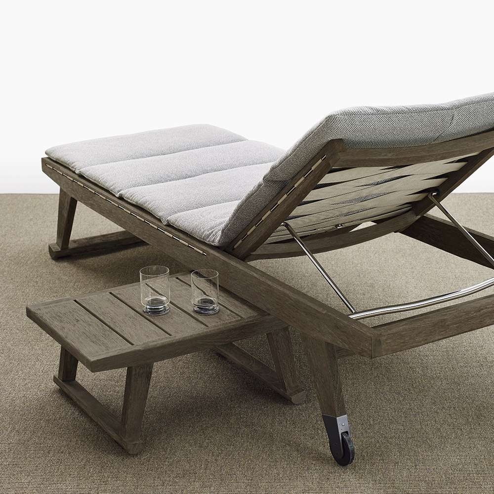 Modern design deck chair beach folding wooden beach chair garden furniture