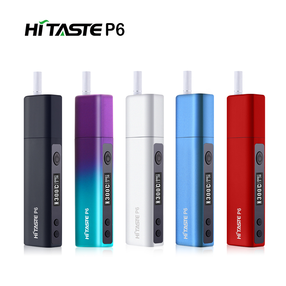 Лидер продаж электронная сигарета HiTaste P6 тепла не сжигать наборы с OLED дисплей