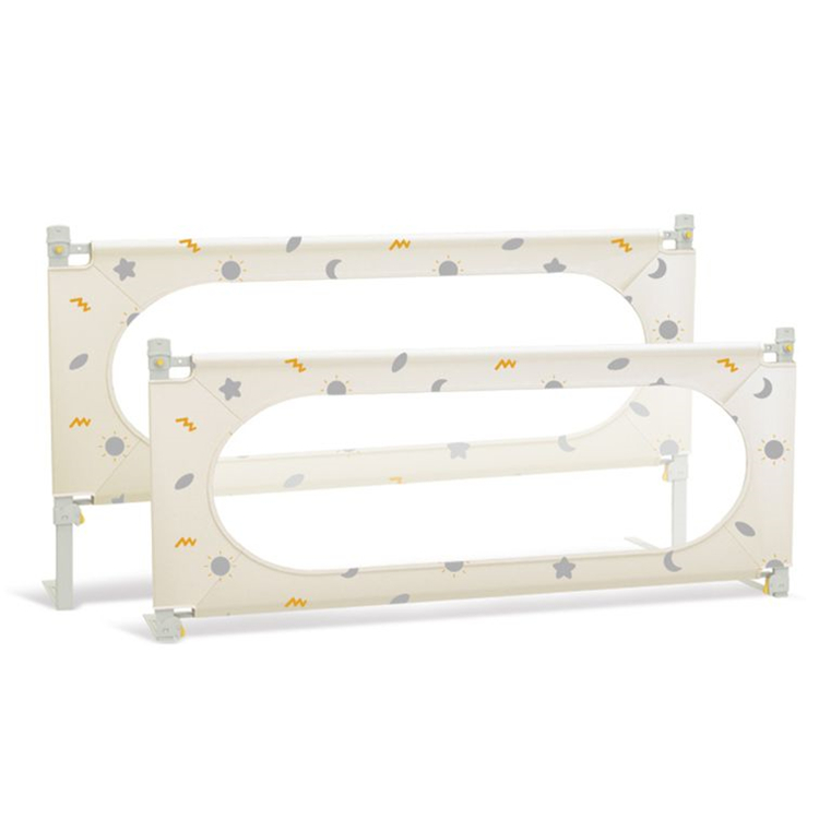 China Factory High Quality Yellow Pink Crib Fence Baby Bed Safety Rail Baby Guardrail