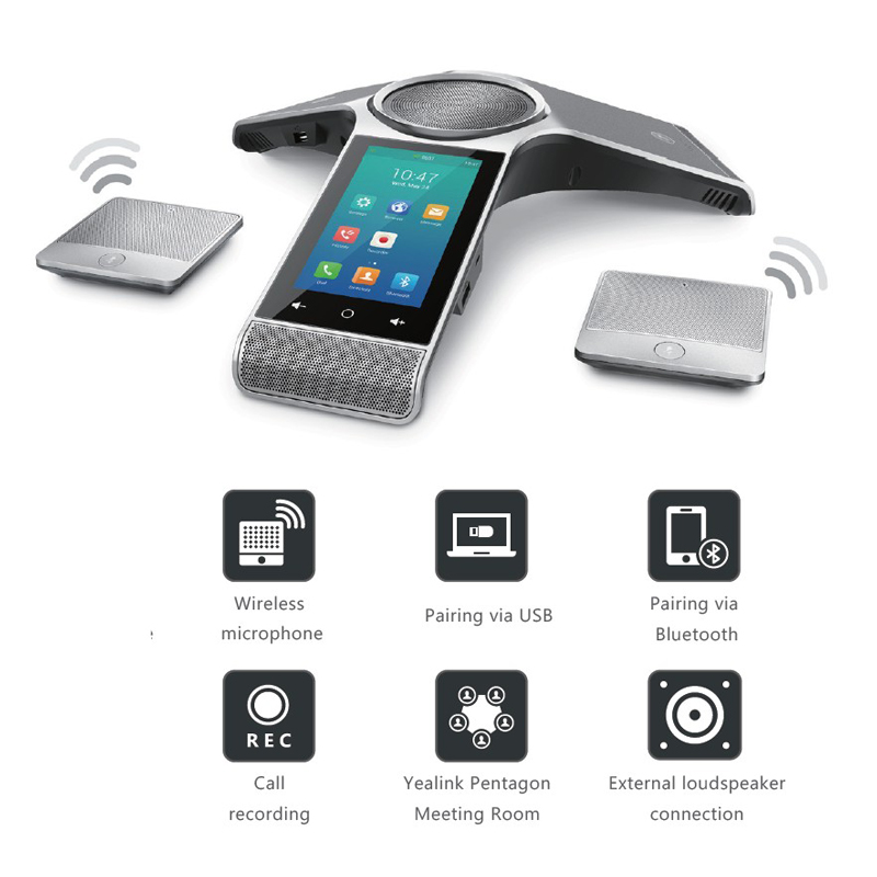 VOIP Конференц-телефоны CP960, Китай (материк) бренд, 5-ти дюймовый цветной сенсорный экран легко конференц-связи Четкая коммуникация