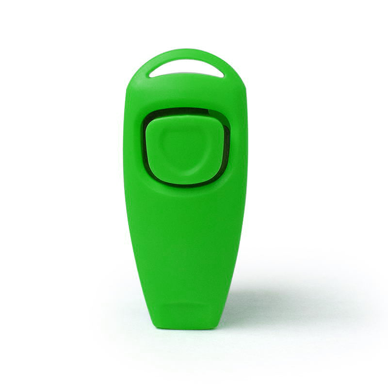2 in 1 dog training clicker with keychain Pet dog training assistance pet clicker and whistle dog training whistle
