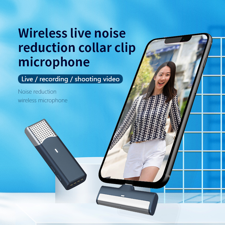 2022 Новый беспроводной петличный микрофон Plug & Play, перезаряжаемый беспроводной микрофон с зарядным чехлом