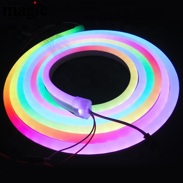 DMX512 WS2811 WS2815B WS2812B SK6812 IC Pixel LED SMD5050 Модифицируемый RGB светодиодный неоновый гибкий свет