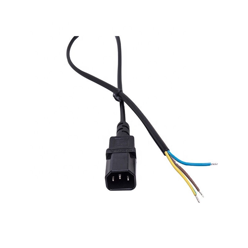 Китайский Фабричный поставщик C13/C14/C19/C20 вилка IEC 320 CE одобренный 250V 10A/16A кабель питания переменного тока
