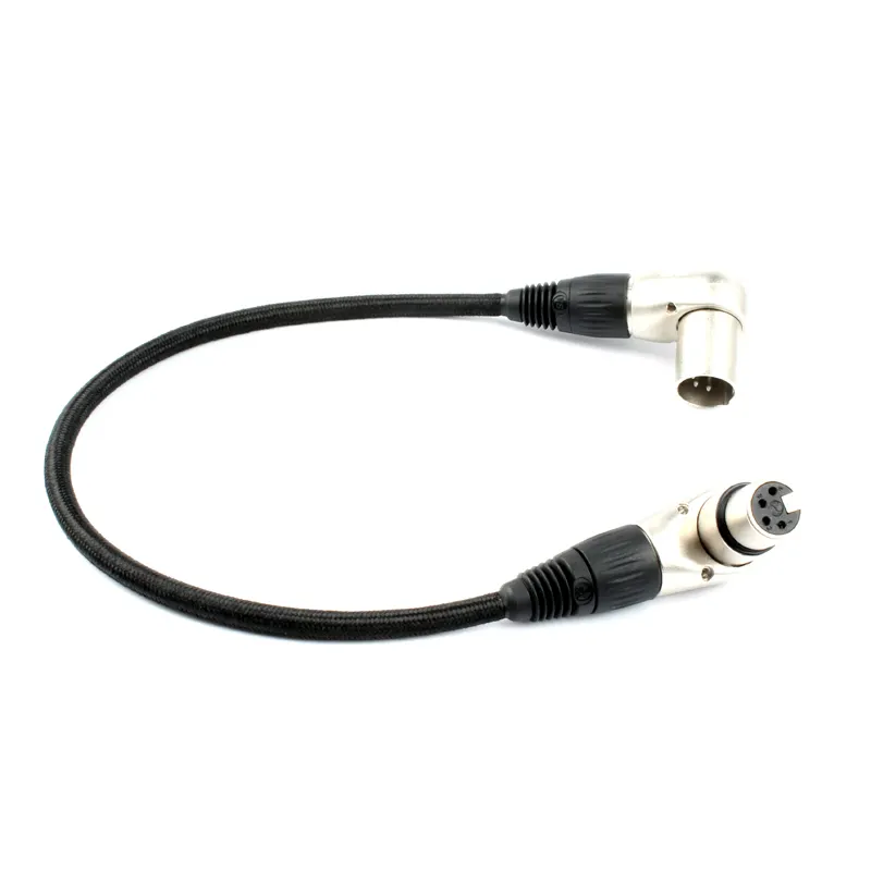 Suitable For Four-core Audio XLR Male To Female Plug, Balanced XLR Cord, Microphone Plug Braided Cord 1 Meter, High Power 10A