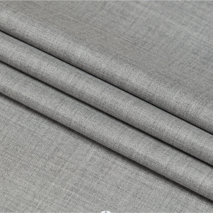 Worsted wool fabric 100W all season 280g Twill wool suitings fabric 280101