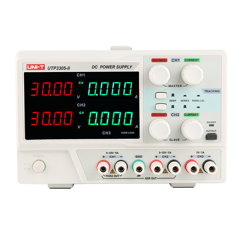 UNI-T UTP3305-II 30V 5A двухканальный линейный Регулируемый источник питания постоянного тока цифровой Регулируемый Импульсный ремонт телефона источник питания