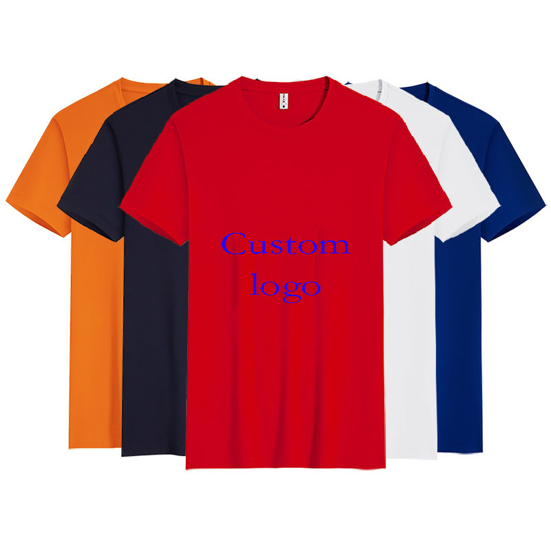Wholesale Price Team Clothing Customized Logo Sublimation Printing Plain Advertising T-Shirts