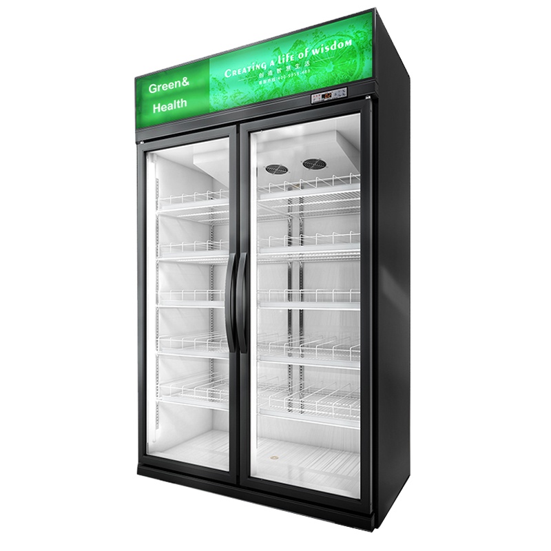 Commercial Three Glass Door Fridges Display OEM factory