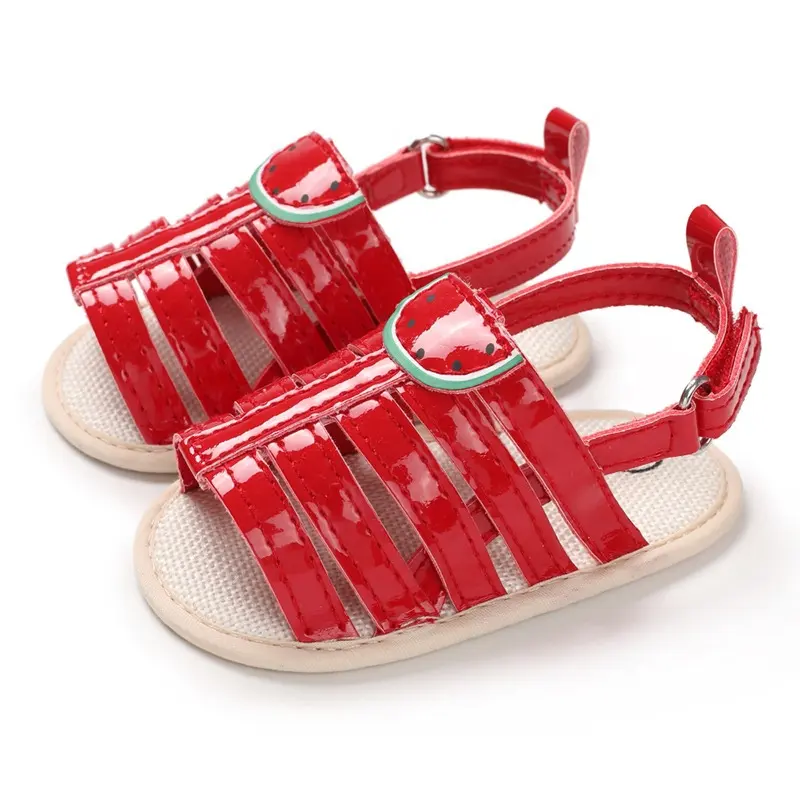 EVERTOP New Cute Fruit Design Soft Non Slip Sole Cartoon Newborn Baby Sandals Shoes