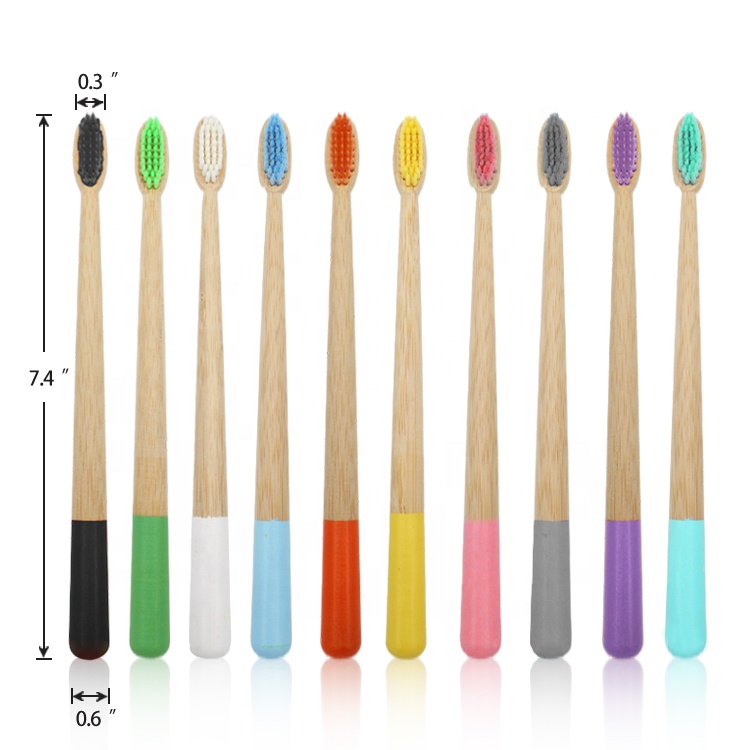 Manufacturer Customized Premium Eco Friendly Soft Bristles Biodegradable Natural Charcoal Kids Bamboo Toothbrush