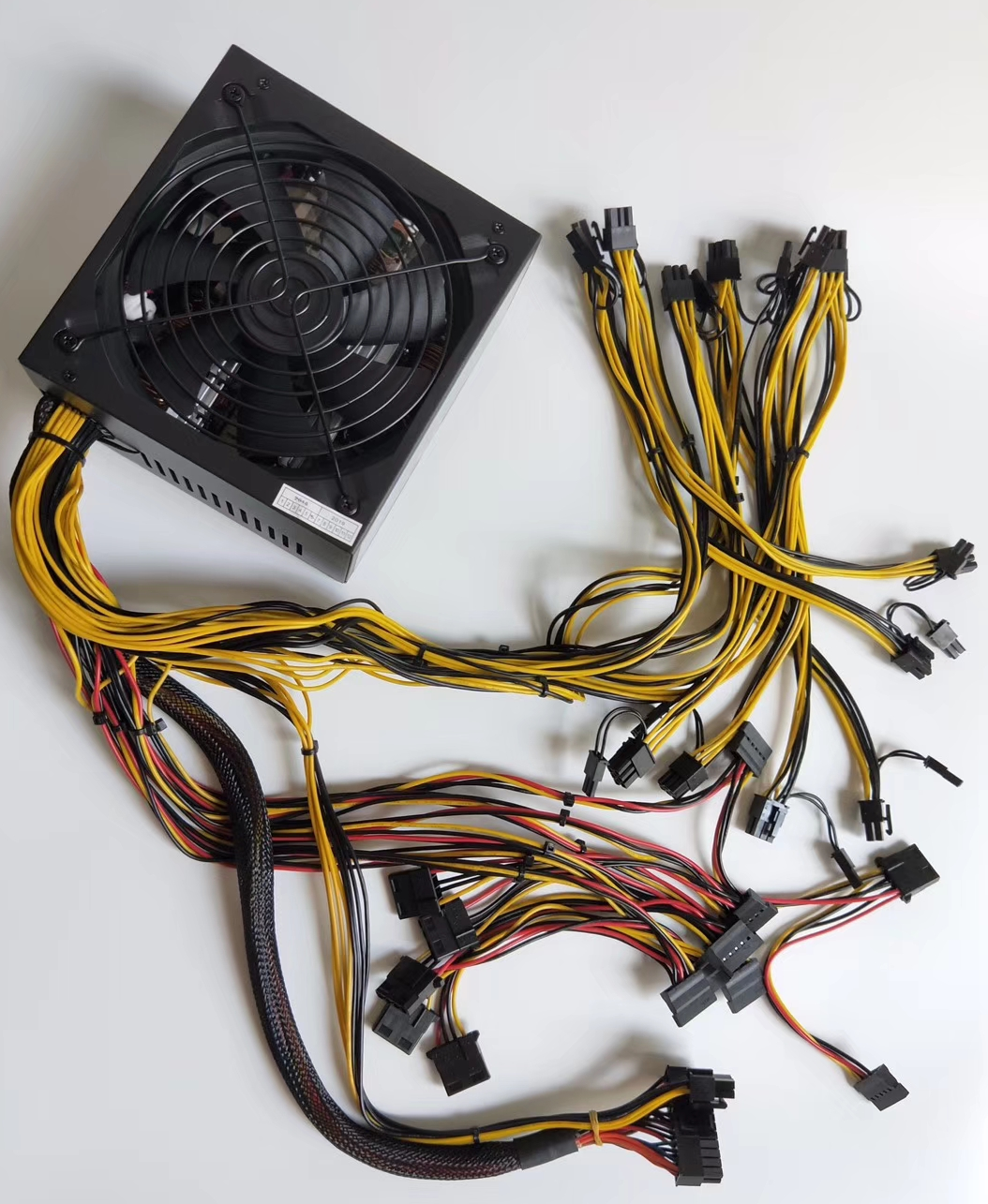 Высокомощная майнинговая машина Taisu 8GPU, мощный эфириум Bitcorn 1800 Вт 2000 Вт, Майнинг 80PLUS, Платиновый источник питания для майнинга