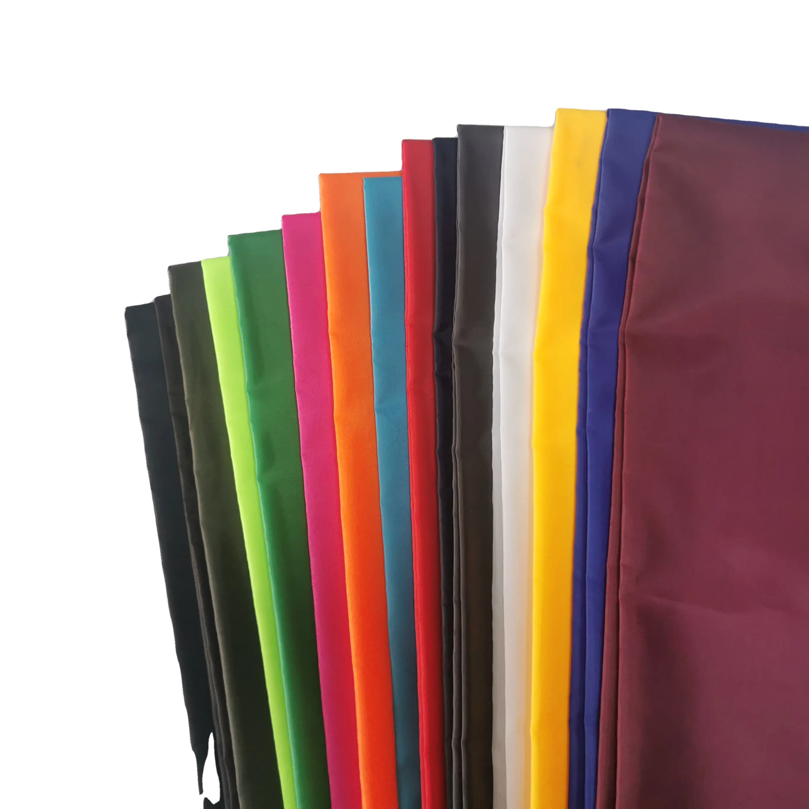 Quick deliver time 190t plain dyed 100% polyester taffeta fabric