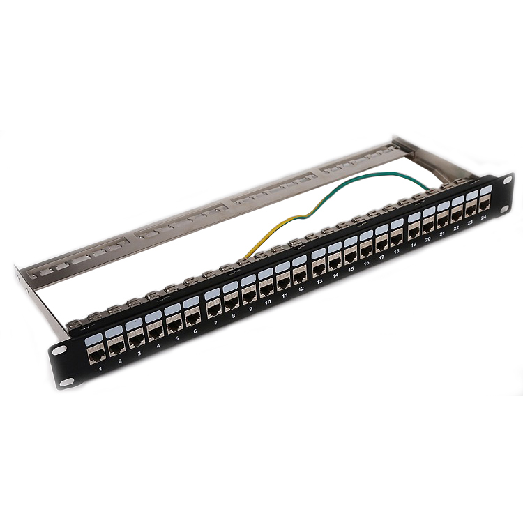 Cat6a 24 порта патч-панели с вертикальной загрузкой 19 дюймов цена