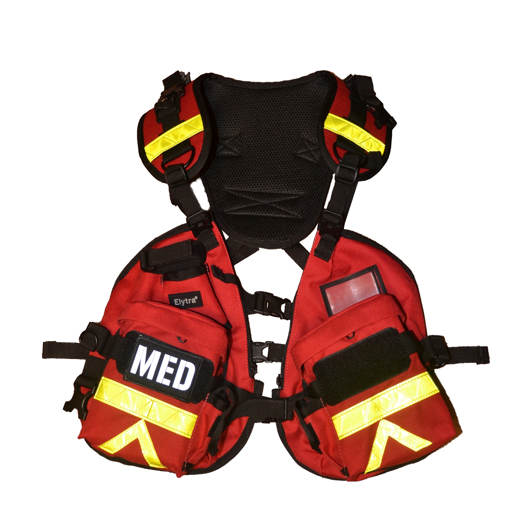 Firefighter Fireman Rescue Tool Vest Chest Rig Bag Pouch Detachable Modular Design Radio Harness Firefighting Commander