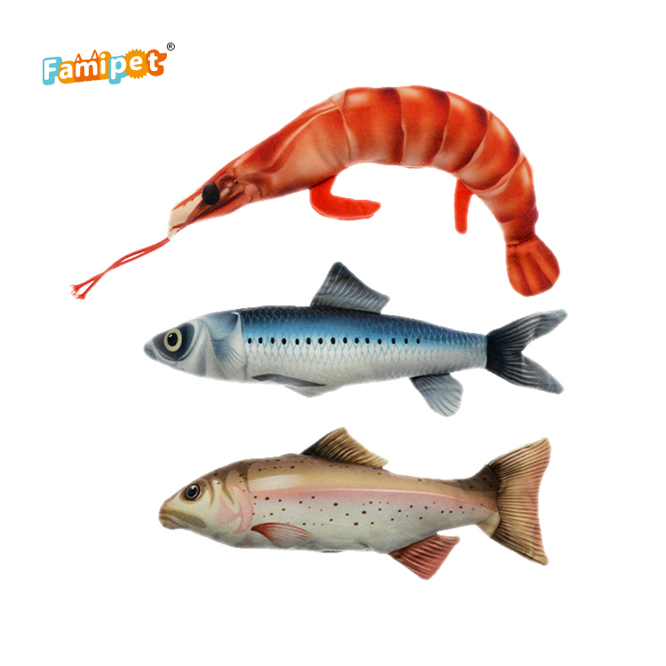 Ассортимент игрушек для кошек в форме морепродуктов по заводской цене