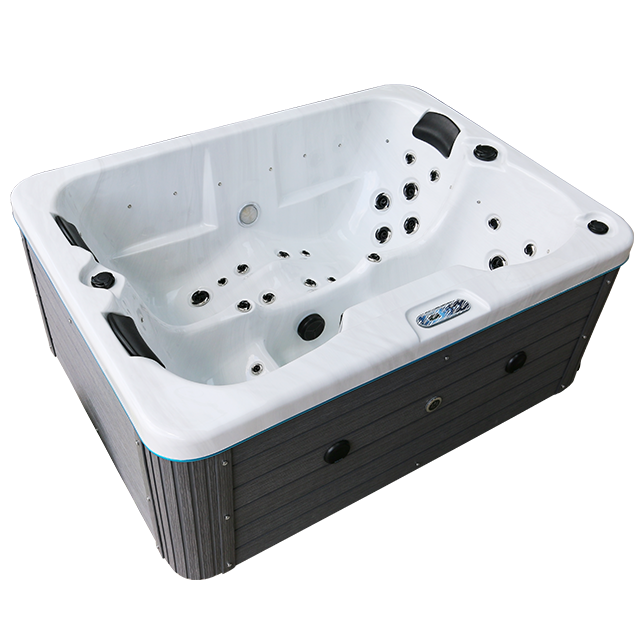 High-Tech Luxury Indoor Massage Spa Tubs with MP3s  radio  clock and Bluetooth for two persons