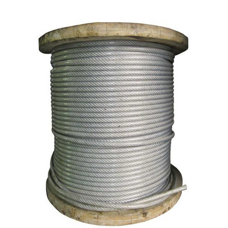 galvanized steel wire rope 6x12+7fc, 6x11+7fc, 6x10+fc, 6mm, 8mm, 10mm