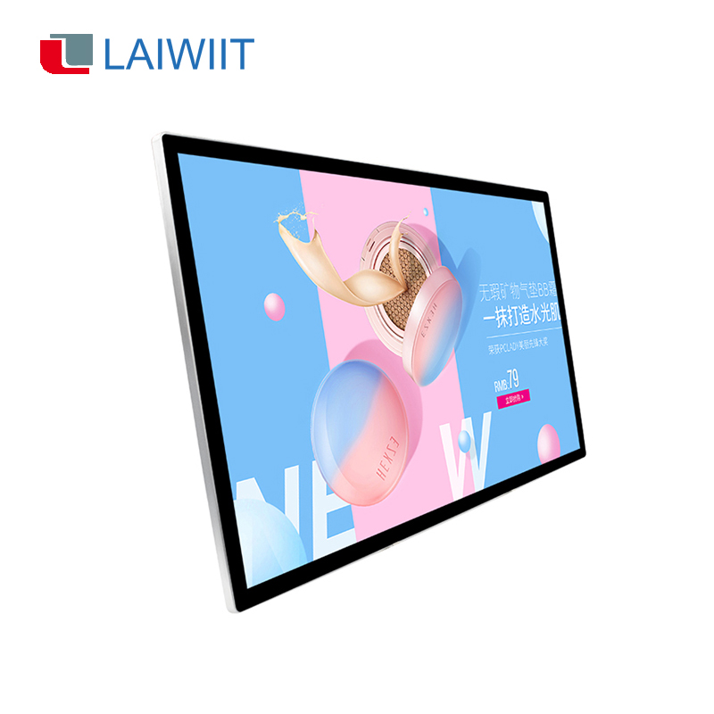 Laiwiit настенный крепимый СИД рекламы дисплей 55 inch IR сенсорный экран ультратонкий пульт дистанционного управления рекламное табло с ЖК-дисплеем