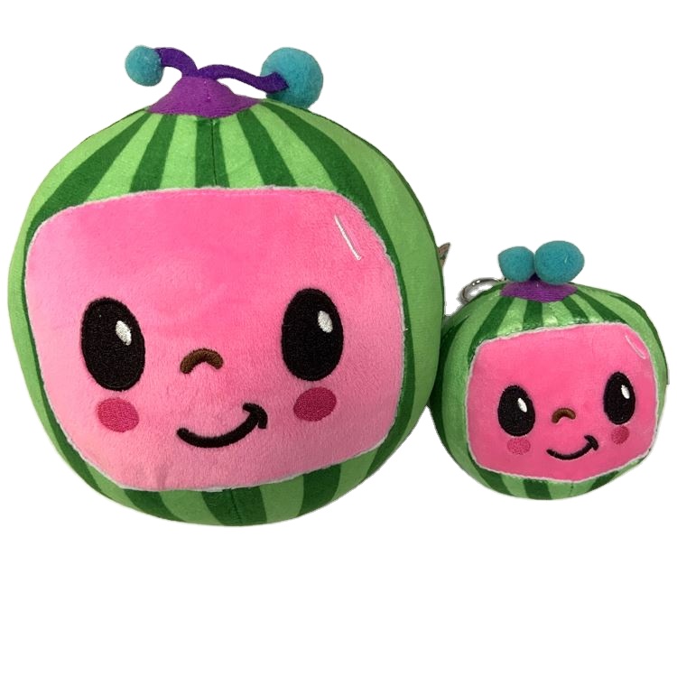 BJQ039 small size keychain cartoon tv series stuffed doll cocomelon jj little boy plush toys children toys cocomelon toys