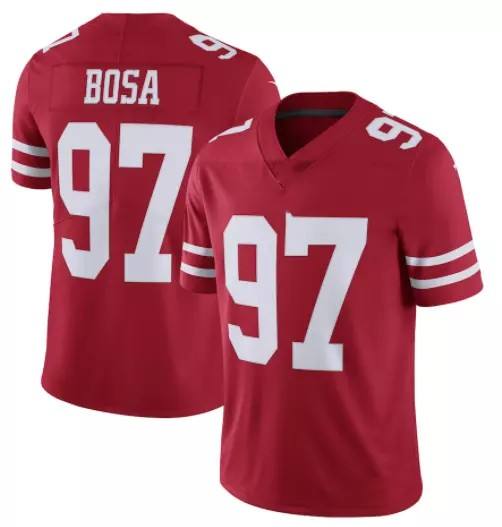 Топ вышивка, Джерси для американского футбола, Сан-Франциско #85 Kittle #97 Bosa #19, майка Сэмюэль 2021 New Limited
