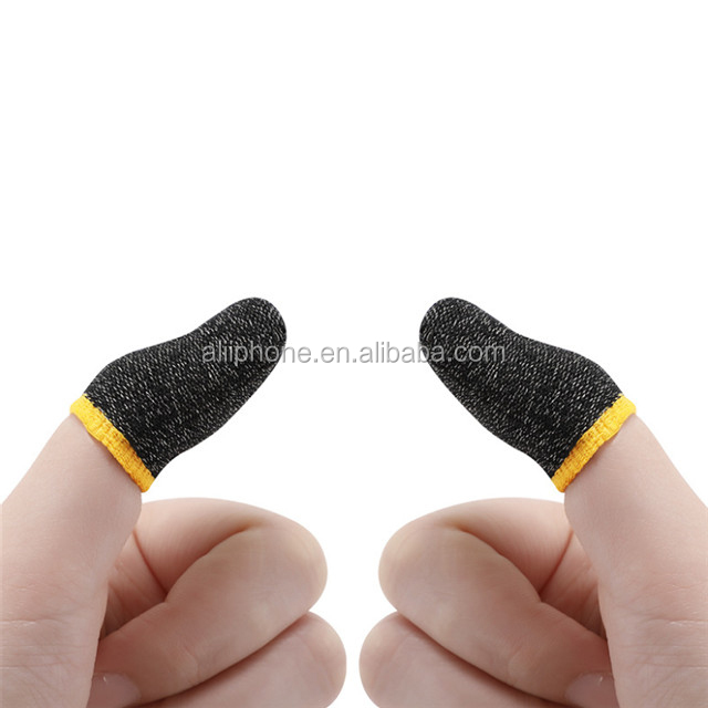 2021 hot style game finger cover cots sweat proof gaming finger gloves non-scratch sleeve sensitive fiber touch screen sleeves