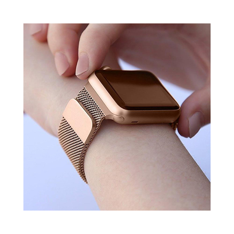 Apple watch металлический ремешок из нержавеющей стали Миланская петля apple watch series 6 ремешки для iwatch band