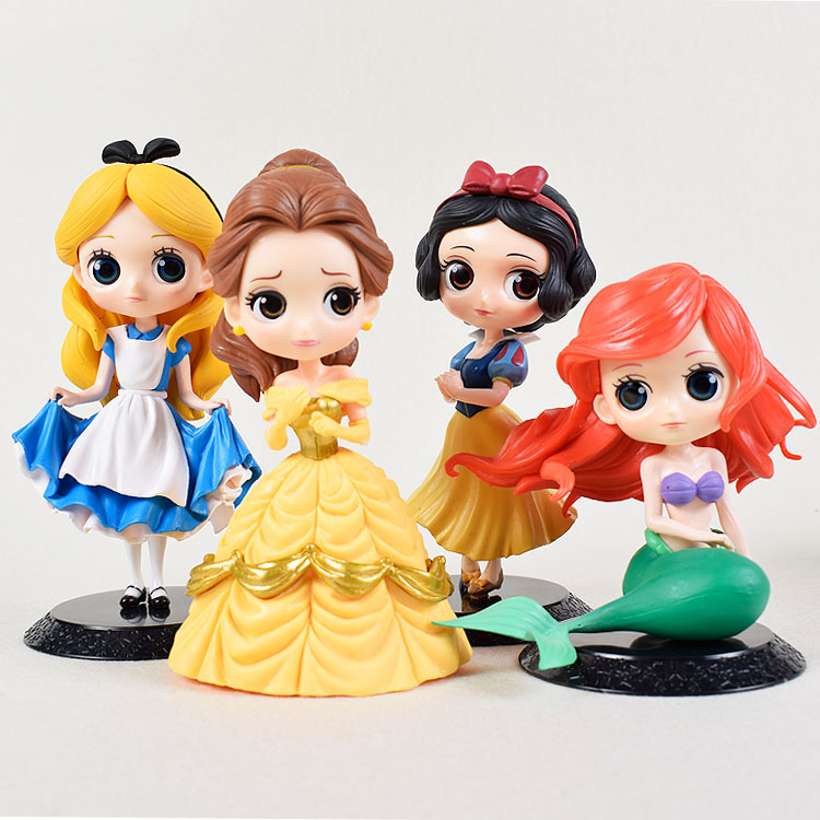 Cake Topper Decoration Toy Hot Selling Mermaid Snow White Belle Cinderella Princess Action Figures Princess Cute Toys for Kids