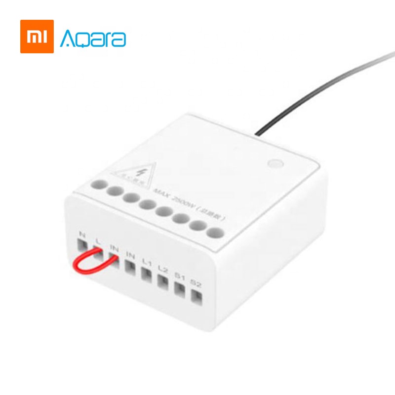 Блок управления Aqara Eigenstone, беспроводной релейный контроллер на 2 канала, работает с приложением Mi Home и Apple HomeKit