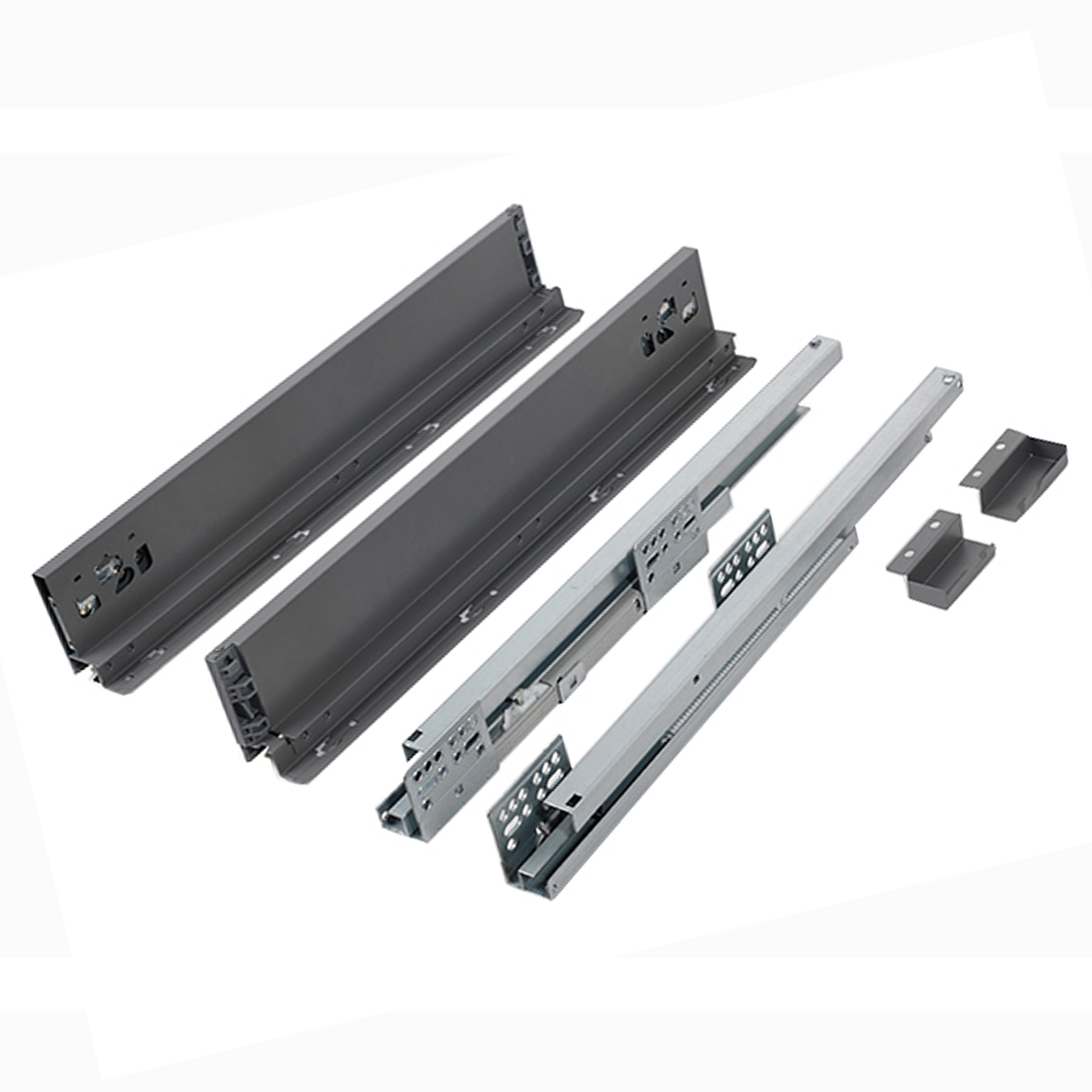 Low price silent soft closing metal tandem box for kitchen drawer