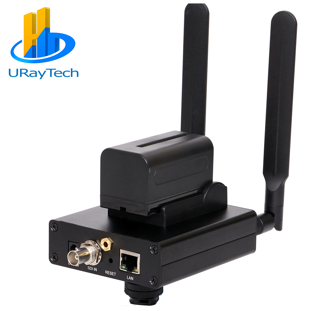 URay HEVC H.265 H.264 HD 3G SDI к IP-Кодировщику SDI RTSP RTMP потоковый кодировщик SDI передатчик поддерживает батарею для прямого эфира