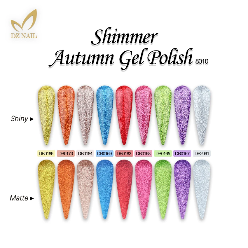 Free Samples OEM ODM Shimmer autumn gel private label nail gel polish