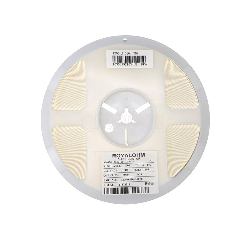 QXW BOM Service 1206 SMD резистор 1206 5% 100k 104 Ом 1/4 Вт комплект резисторов