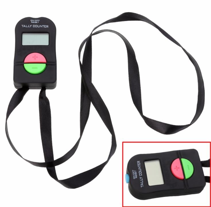 Ручной Электронный цифровой Tally Counter Clicker Security Sports Gym School дополнительный/вычитаемый счетчик моделей