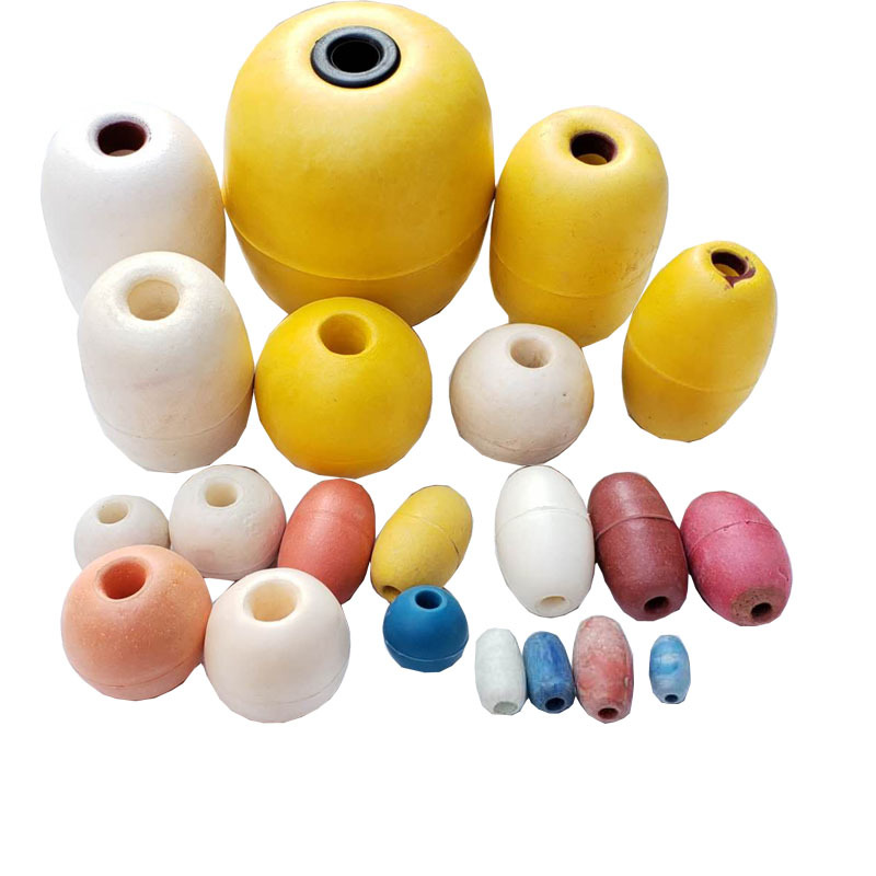 Wholesale pvc sea fishing float bobbers orange buoyancy fishing float Fishing net Float