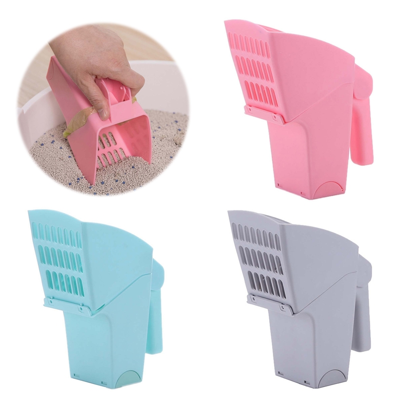Amazon Cat Litter Integrated Cat Litter Shovel Cat Poop Shovel Set Pet Toilet Removable Portable Cleaning Supplies
